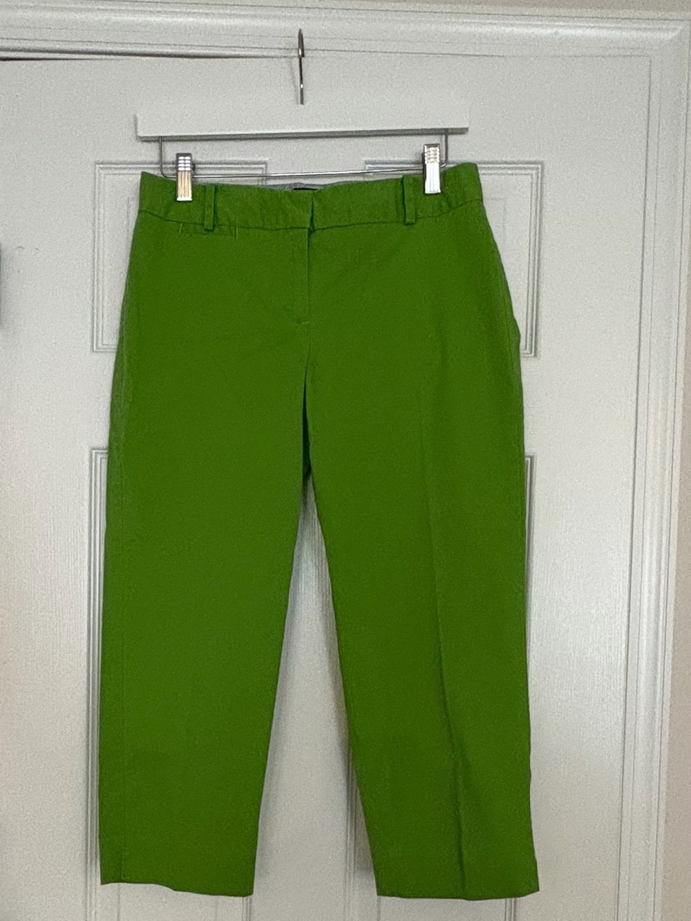 Talbots Women’s Signature Collection Cropped Cotton Kelly Green Chinos Size 6P